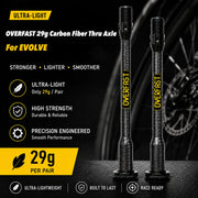 OVERFAST 29g Ultra-Light Carbon Fiber Thru Axle Set for EVOLVE — EVOLVE 29g±1g EVOLVE