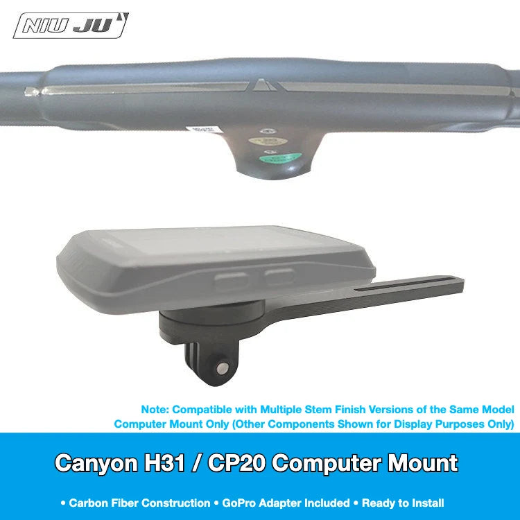 NIUJU Canyon H31 / CP10 / CP20 / CP18 Computer Mount — Aero Integrated Cockpit Extension Mount