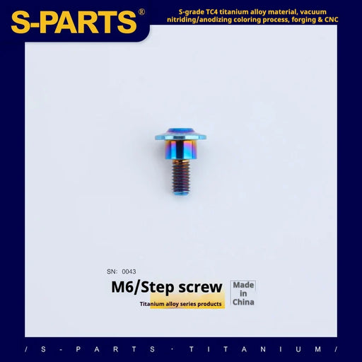 S-PARTS A3 M6 Umbrella Head Step Bolts — Blue — 36 Specifications
