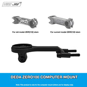 NIUJU DEDA ZERO100 Computer Mount — CNC Garmin Wahoo Stem Mount