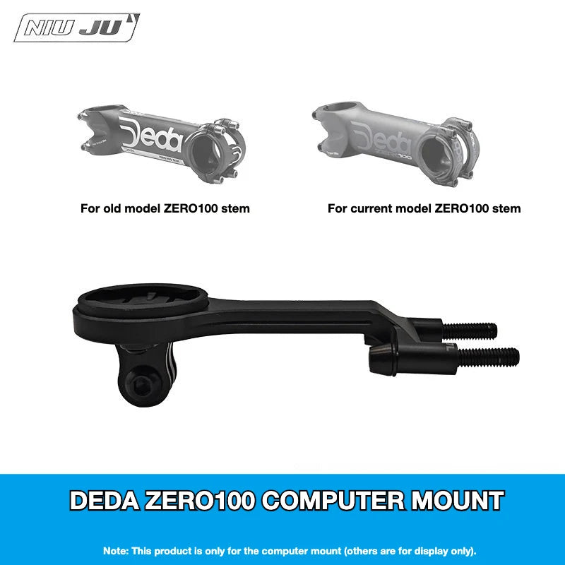 NIUJU DEDA ZERO100 Computer Mount — CNC Garmin Wahoo Stem Mount