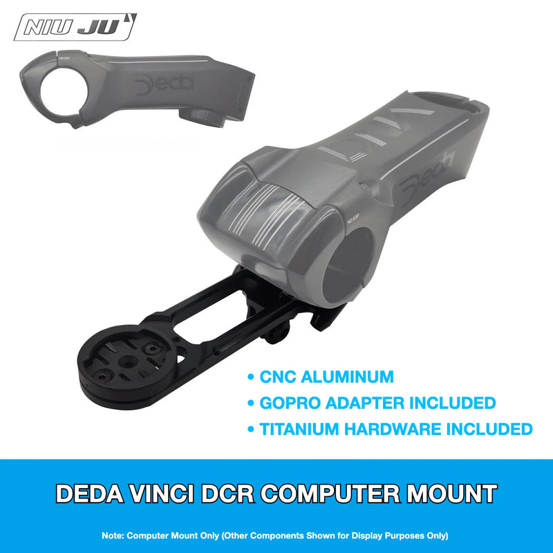 NIUJU DEDA Vinci DCR Stem Computer Mount — Garmin Wahoo GoPro Integrated Mount