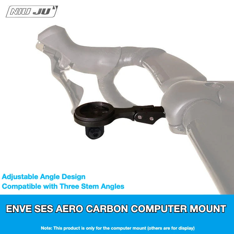 NIUJU ENVE SES Aero Computer Mount — Adjustable Garmin Wahoo Aero Cockpit Mount