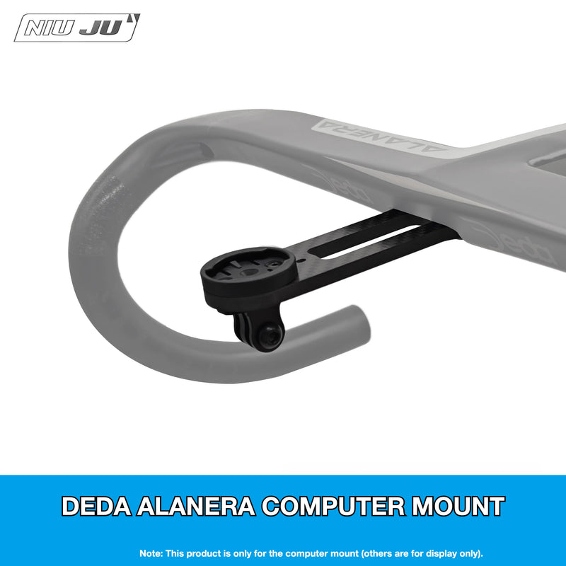 NIUJU DEDA ALANERA Aero Computer Mount — Carbon Garmin 1050 Wahoo Mount