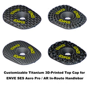 Customizable Titanium 3D-Printed Top Cap for ENVE SES Aero Pro/AR In-Route Handlebar – Color & Text Options