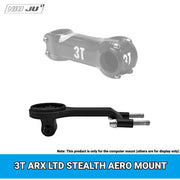 Titanium Computer Mount for 3T ARX LTD Stealth Stem — Garmin Wahoo Aero Bike Mount with GoPro Adapter