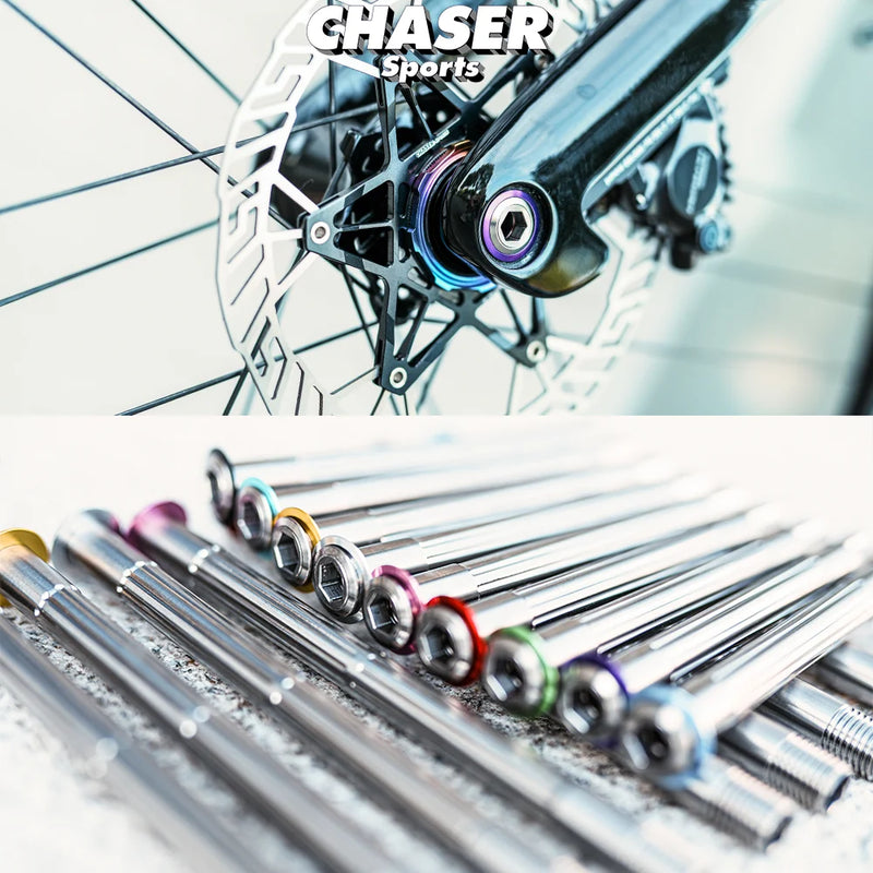 Chaser Pinarello DOGMA F Titanium Thru Axle Set – Ultra-Light 34g CNC Axles