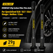 OVERFAST 29g Ultra-Light Carbon Fiber Thru Axle Set – Specialized Compatible — SPECIALIZED 29g±1g