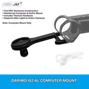 NIUJU Darimo IX2 AL / IX4 Computer Mount — Aluminum Garmin Wahoo GoPro Mount
