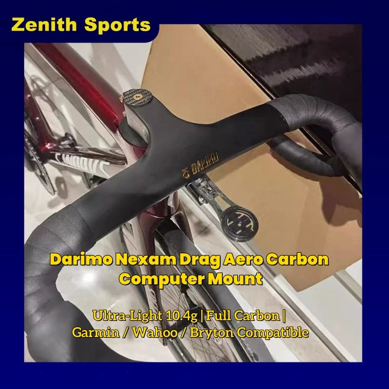 Darimo Nexam Drag Aero Carbon Computer Mount — 10.4g — Titanium Bolts Included