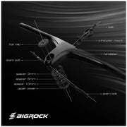 BIGROCK Mountain Bike Integrated Handlebar -22° 740mm XC Racing Handlebar