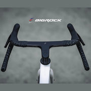 BIGROCK Carbon Fiber Integrated Gravel Handlebar with Stem – Flared Drop Bar for Gravel Bikes