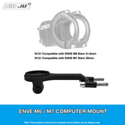 NIUJU ENVE M6 / M7 Computer Mount — Garmin Wahoo Aero Stem Mount
