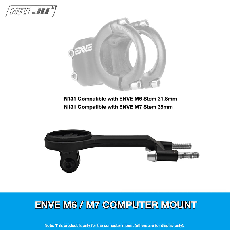 NIUJU ENVE M6 / M7 Computer Mount — Garmin Wahoo Aero Stem Mount