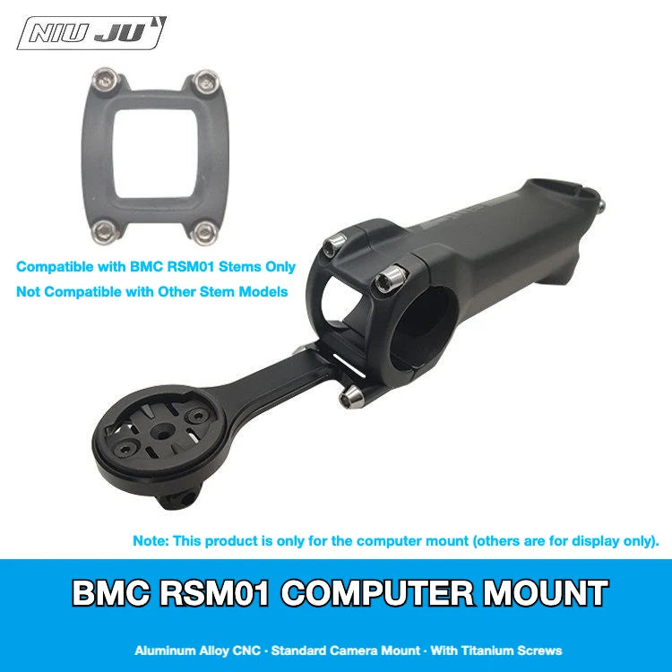 NIUJU BMC RSM01 Computer Mount — Teammachine SLR01 Roadmachine 02 Garmin Wahoo — Magene / Blackbird / XOSS / COROS Interface