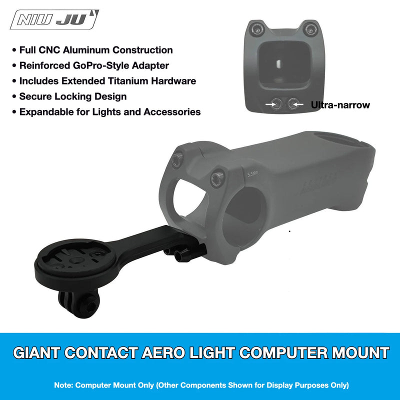 NIUJU Giant CONTACT AEROLIGHT Computer Mount — TCR Gen 10 DEFY ADV Garmin Wahoo Mount