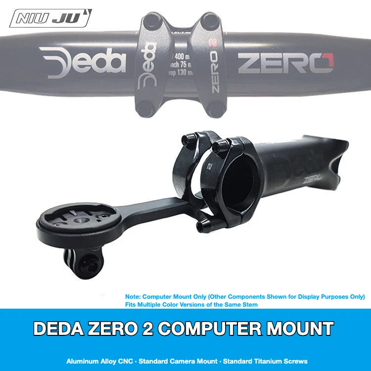 NIUJU Colnago V3 DEDA ZERO2 Computer Mount — Lightweight Garmin Wahoo Stem Mount