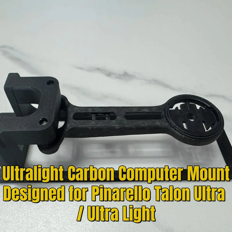 Carbon Computer Mount Compatible with Pinarello Talon Ultra/Light – Garmin/Wahoo