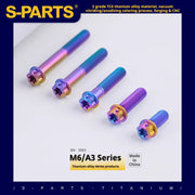 S-PARTS A3 M6 Titanium Bolts — 8–120mm — Candy