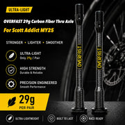 OVERFAST 29g Ultra-Light Carbon Fiber Thru Axle Set for Scott Addict MY25 — SCOTT ADDICT MY25 29g±1g ADDICT 2025