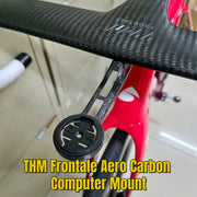 THM Frontale Aero Carbon Computer Mount — 10.5g — Garmin/Wahoo/Bryton Compatible