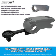 PAVEWAY Giant Contact SL Aero Computer Mount — Titanium Bike Computer Mount for New Giant Propel