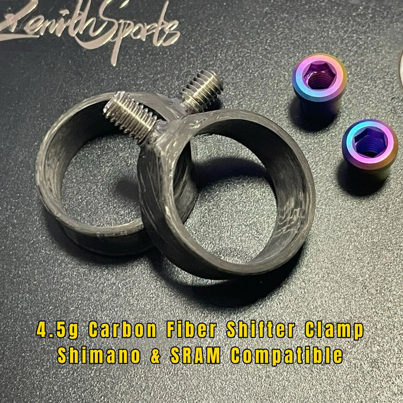 S-PARTS Carbon Shifter Clamp — Compatible with Shimano & SRAM — 4.5g