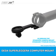 NIUJU DEDA Superleggero RS Computer Mount — Lightweight CNC Garmin Wahoo Mount