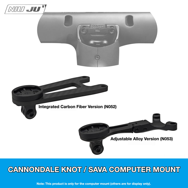 NIUJU Computer Mount for Cannondale SuperSix EVO Gen 3 & SystemSix KNOT Cockpit — Garmin Wahoo Compatible