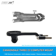 NIUJU Cannondale C2 TWO Stem Computer Mount — Integrated Garmin Wahoo GoPro Extension Mount
