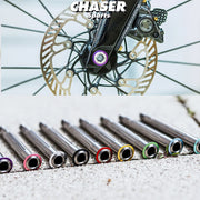 Chaser Ultralight Titanium Thru Axle Set for GIANT TCR & Propel — TC11 Titanium — 116mm/161mm — 37g Per Pair