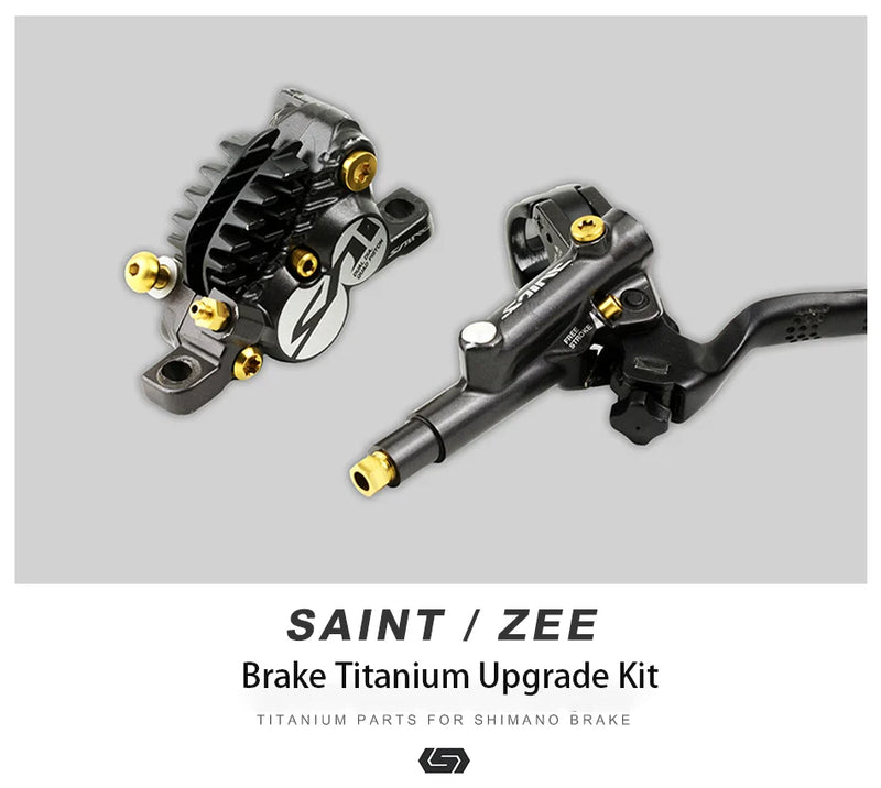 S-PARTS Titanium Brake Bolt Sets — Shimano SAINT M820 / ZEE M640