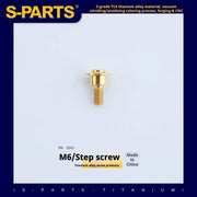 S-PARTS A3 M6 Umbrella Head Step Bolts — Gold — 36 Specifications