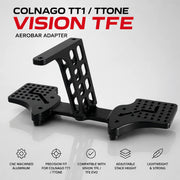 Colnago TT1/TTone Vision TFE Aerobar Adapter CNC Aluminum Adjustable Angle Mount — 0° 5° 10° 15°