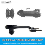 NIUJU Cannondale C3 THREE Stem Computer Mount — Ultra-Light Garmin Wahoo GoPro Mount