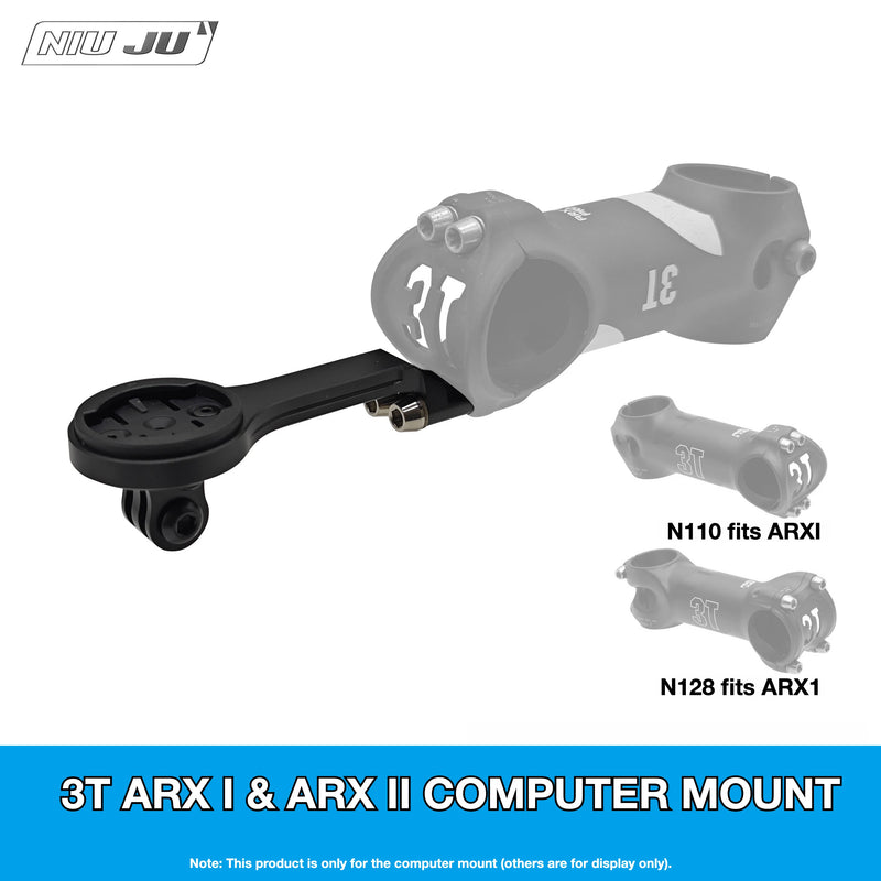 NIUJU 3T ARX I & ARX II PRO Team Computer Mount — Garmin Wahoo GoPro Compatible