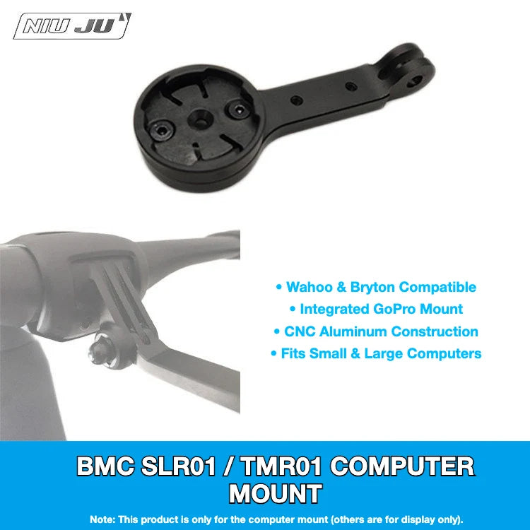 NIUJU BMC SLR01 / TMR01 Computer Mount — Garmin Wahoo GoPro Replacement Mount