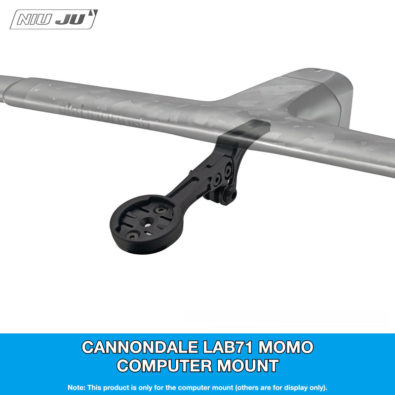NIUJU Computer Mount for Cannondale MOMO Integrated Handlebar — LAB71 Garmin 1050 Extension Mount