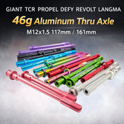 GIANT TCR PROPEL DEFY REVOLT LANGMA 46g Aluminum Thru Axle M12x1.5 117mm / 161mm