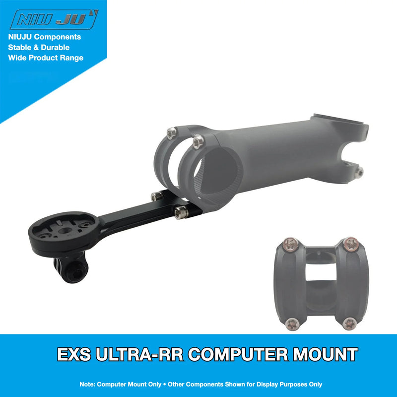 NIUJU EXS ULTRA RR Computer Mount — Garmin Wahoo GoPro Aero Stem Mount