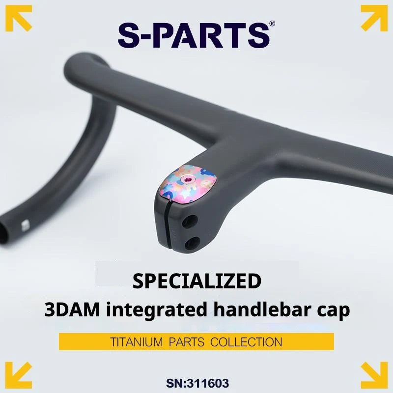 S-PARTS Titanium Specialized SL9/SL8/SL7/SL6 ROVAL One-Piece Handlebar Top Cap