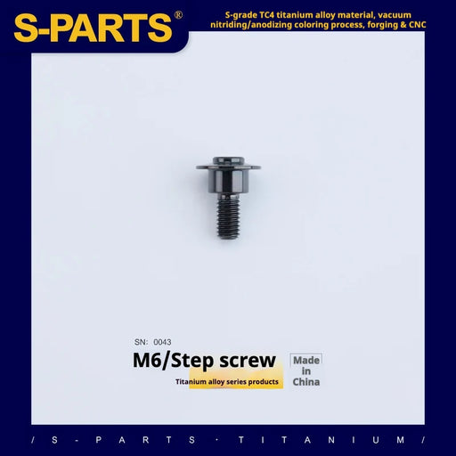 S-PARTS A3 M6 Umbrella Head Step Bolts — Black — 36 Specifications