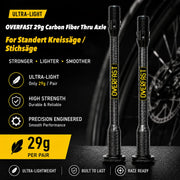 OVERFAST 29g Ultra-Light Carbon Fiber Thru Axle Set for Standert Kreissäge / Stichsäge — Standert 29g±1g Kreissäge/Stichsäge
