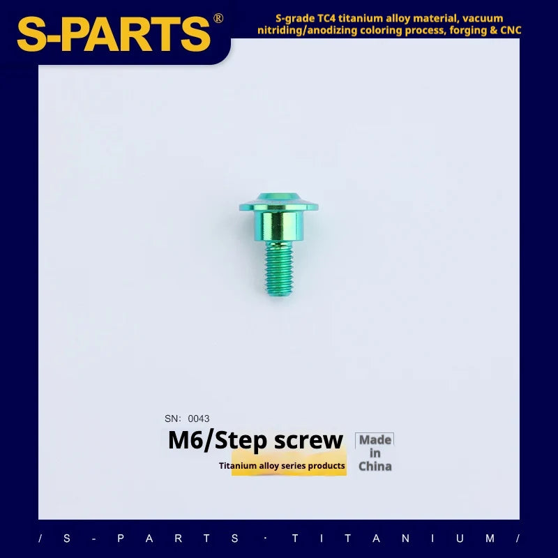 S-PARTS A3 M6 Umbrella Head Step Bolts — Green — 36 Specifications