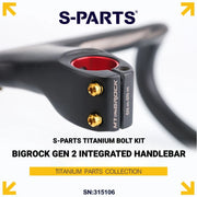 S-PARTS Titanium Bolt Kit for BIGROCK Gen 2 Integrated Handlebar/Stem (13 pcs)