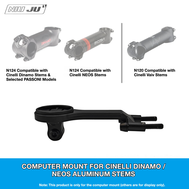 NIUJU Cinelli Dinamo Computer Mount — PASSONI NOVA CNC Aluminum Garmin Wahoo Mount