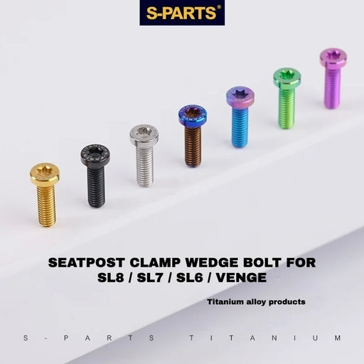 S-PARTS M6 Titanium Seatpost Wedge Bolt — Specialized SL6 / SL7 / SL8 / SL9 / Venge