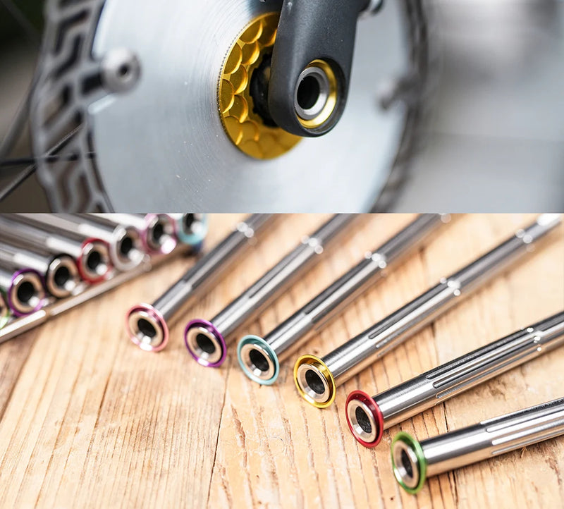 Ultra-Light 39g Titanium Thru Axle for Trek Madone Gen 8 — RSL SLR Gen 8 Aero-Compatible