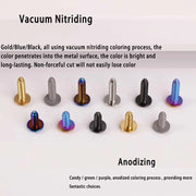 S-PARTS A3 M6 Titanium Self-Tapping Bolts — 16–30mm