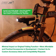 NIUJU Brompton Front Fork GoPro Mount — Bike Light & Action Camera Bracket